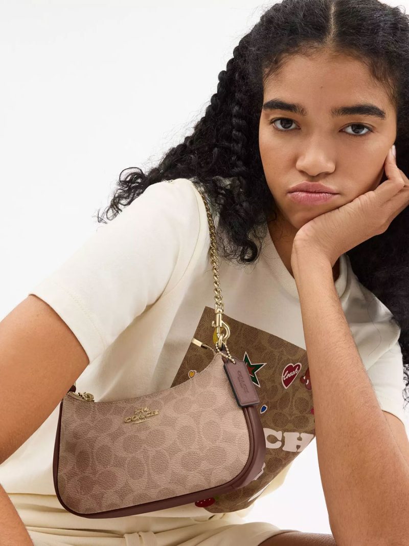 COACH Teri Mini Crossbody Bag In Signature Canvas - Image 4