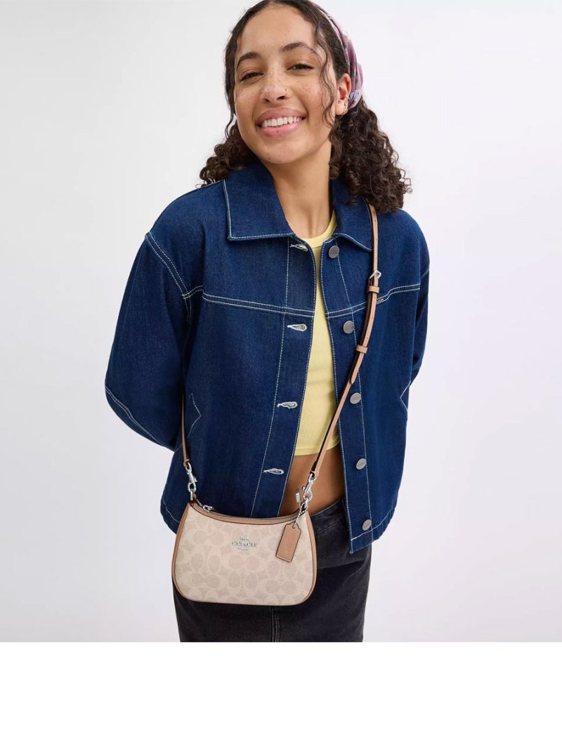 COACH Teri Mini Crossbody Bag In Signature Canvas - Image 4