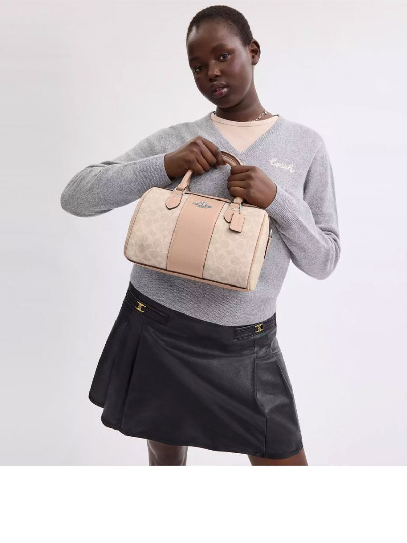 COACH Rowan Satchel Bag In Signature Canvas - Image 5