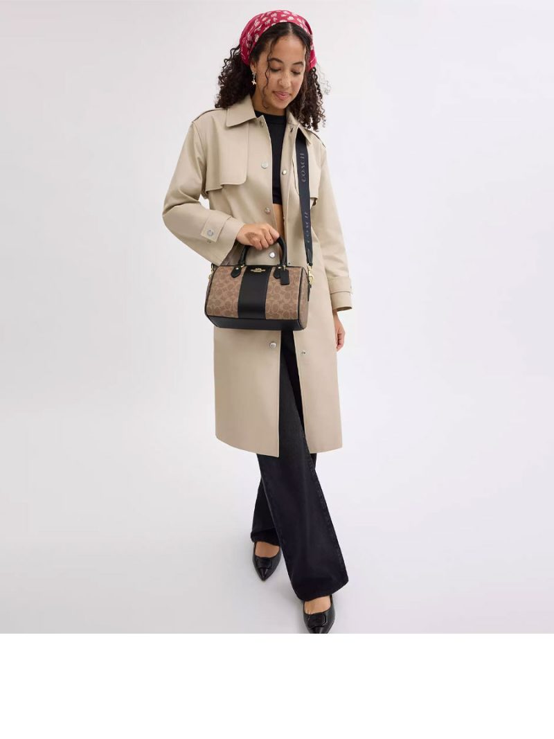 COACH Rowan Satchel Bag In Signature Canvas - Image 4