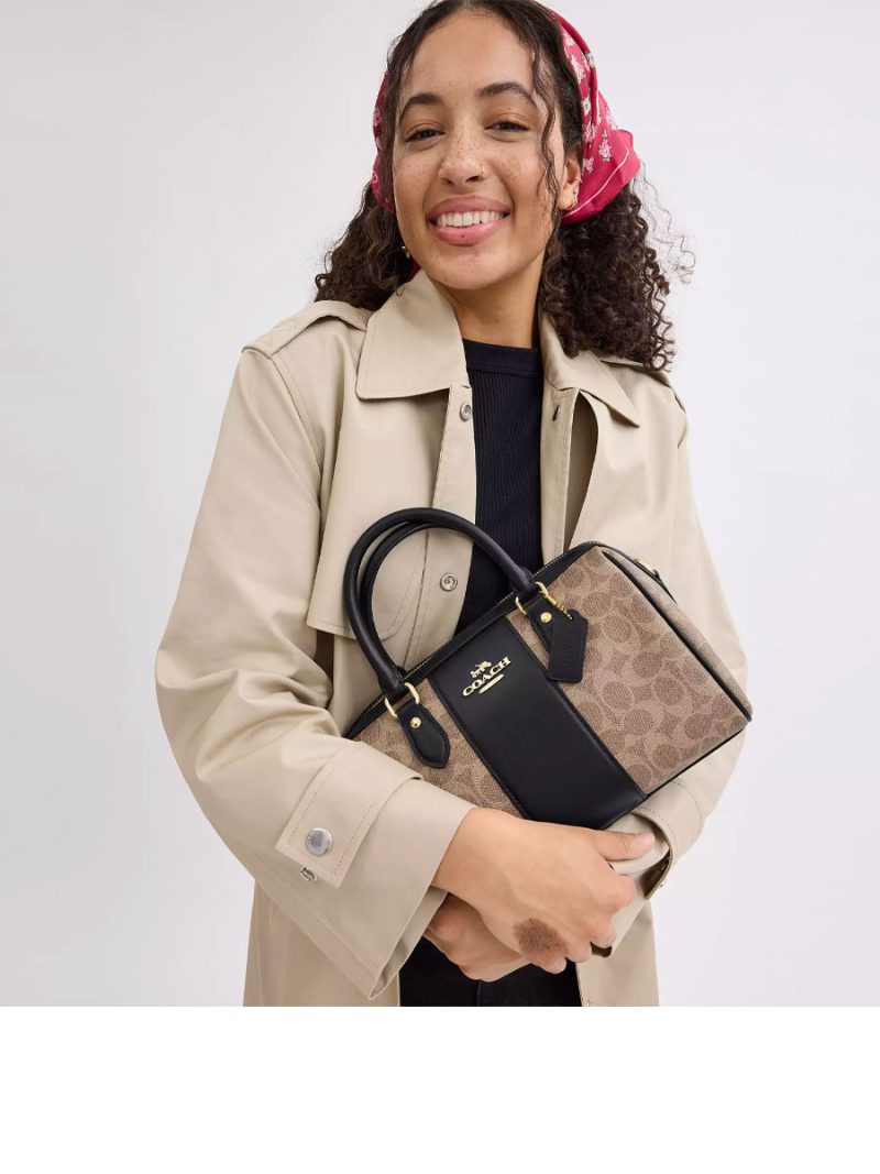 COACH Rowan Satchel Bag In Signature Canvas - Image 5