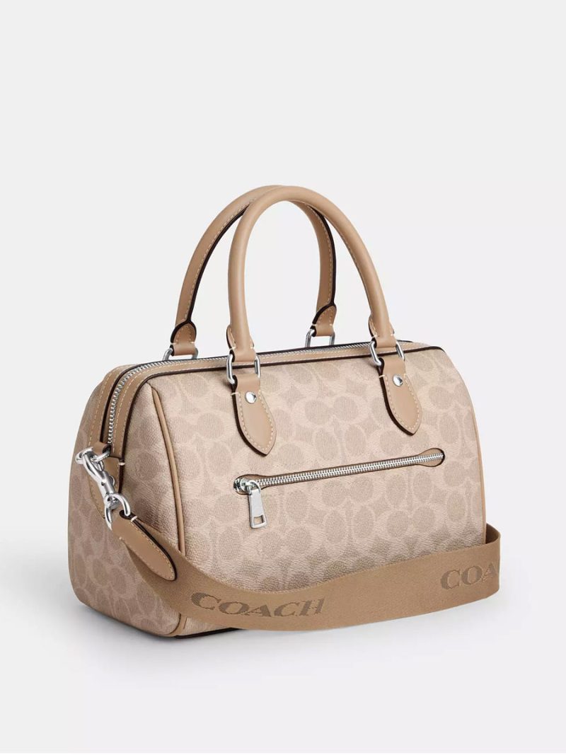 COACH Rowan Satchel Bag In Signature Canvas - Image 3