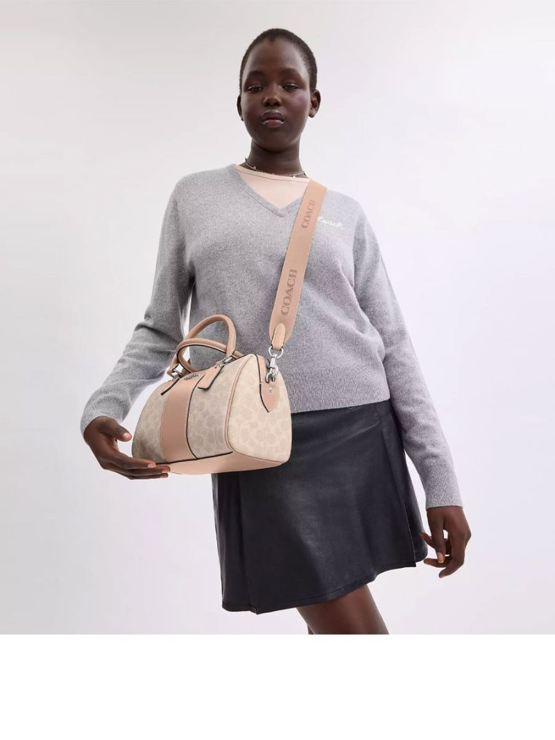 COACH Rowan Satchel Bag In Signature Canvas - Image 4