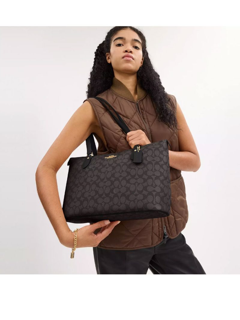 COACH Gallery Tote Bag In Signature Canvas - Image 4