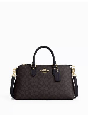 COACH Georgia Satchel Bag In Signature Canvas