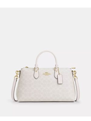 COACH Georgia Satchel Bag In Signature Canvas