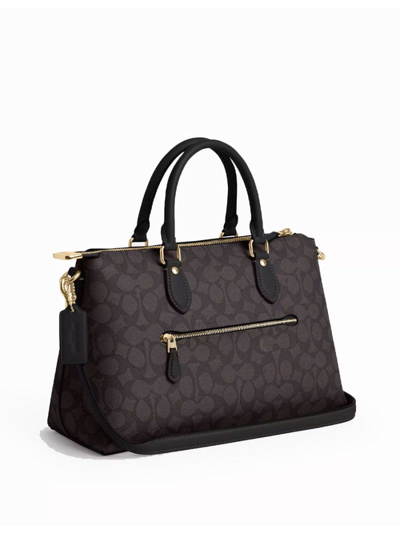 COACH Georgia Satchel Bag In Signature Canvas - Image 3