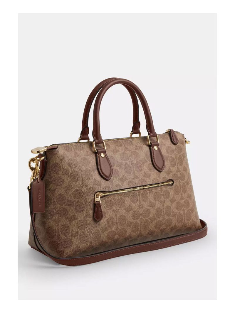 COACH Georgia Satchel Bag In Signature Canvas - Image 3
