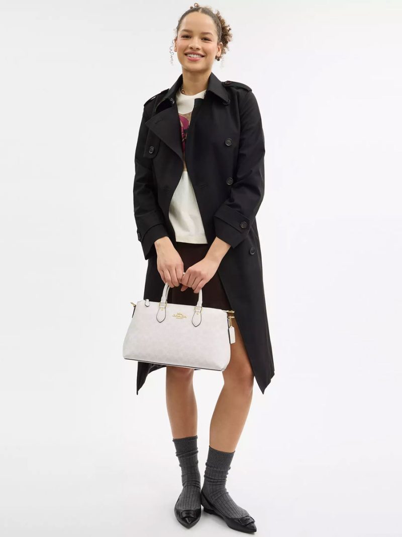COACH Georgia Satchel Bag In Signature Canvas - Image 5