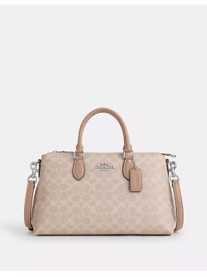 COACH Georgia Satchel Bag In Signature Canvas