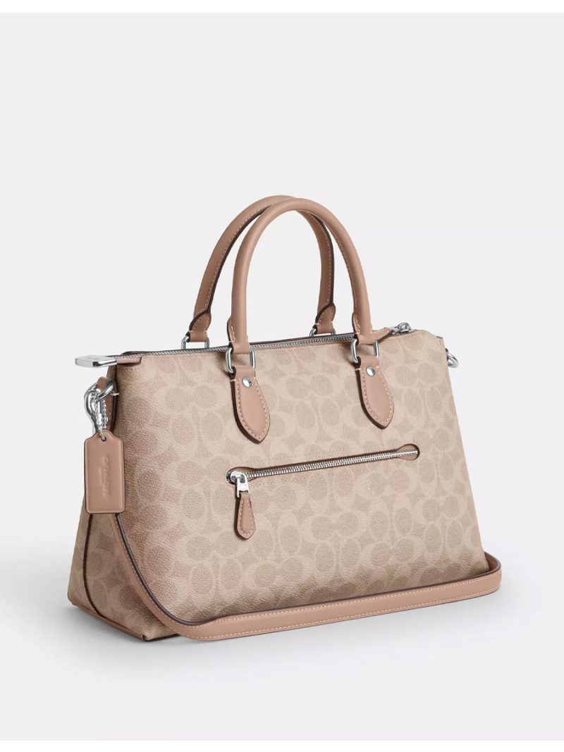 COACH Georgia Satchel Bag In Signature Canvas - Image 3