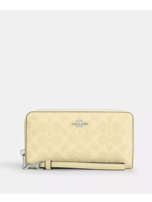 COACH Long Zip Around Wallet In Signature Canvas