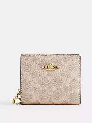 COACH Snap Wallet In Signature Canvas