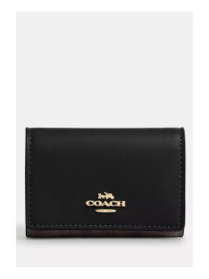 COACH Micro Wallet In Signature Canvas