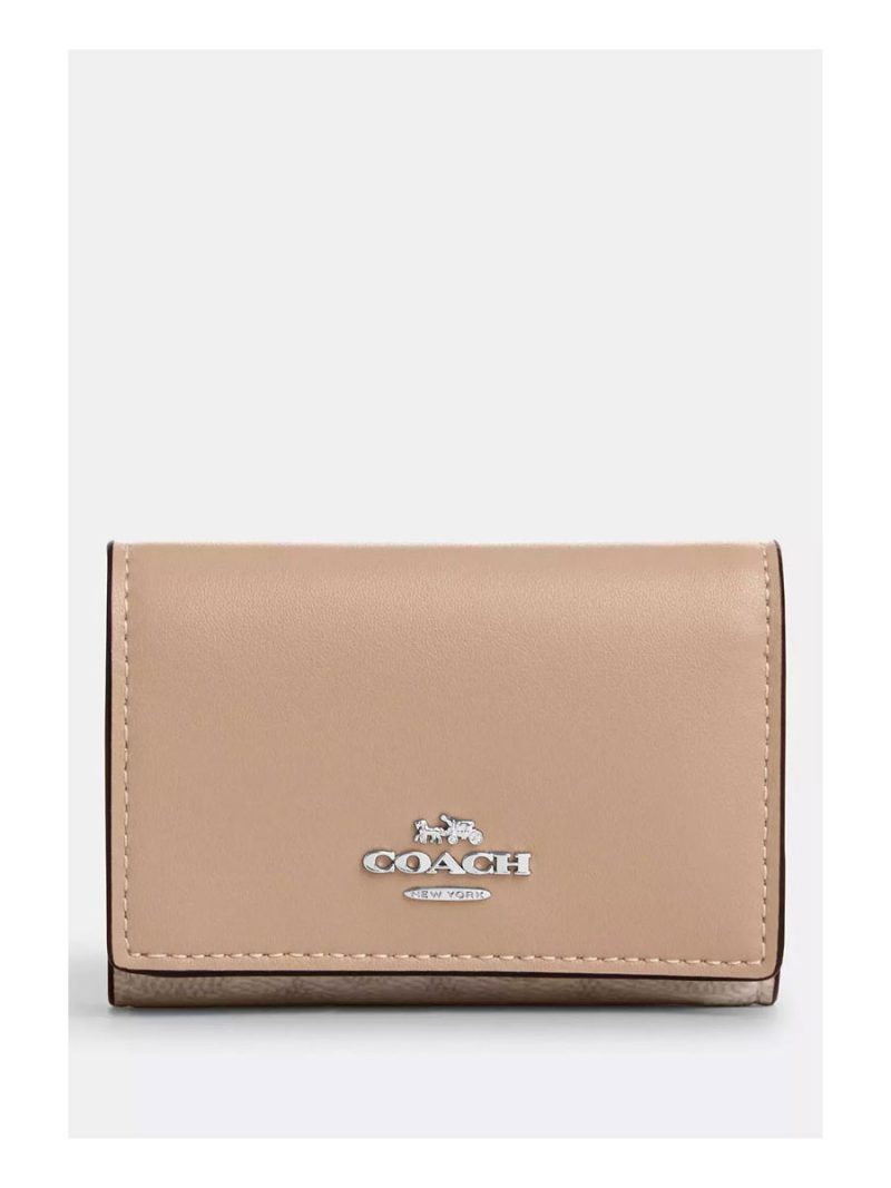 COACH Micro Wallet In Signature Canvas