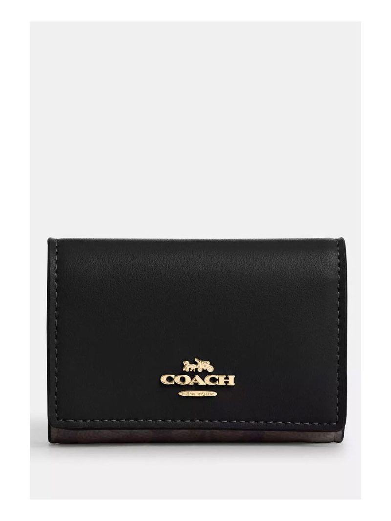 COACH Micro Wallet In Signature Canvas