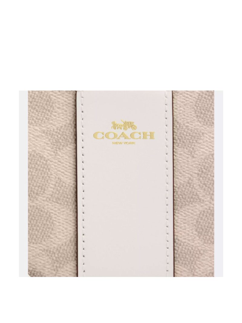 COACH Corner Zip Wristlet In Signature Canvas With Stripe - Image 3