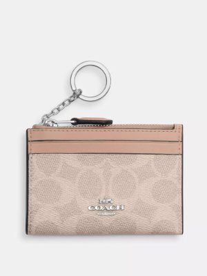 COACH Mini Skinny Id Case In Signature Canvas