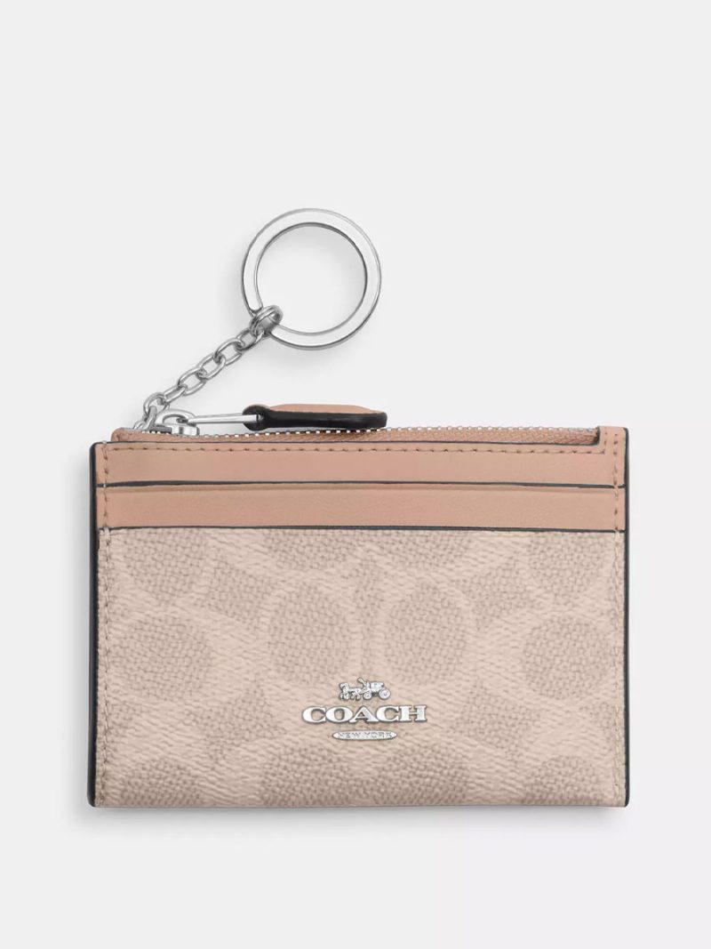 COACH Mini Skinny Id Case In Signature Canvas