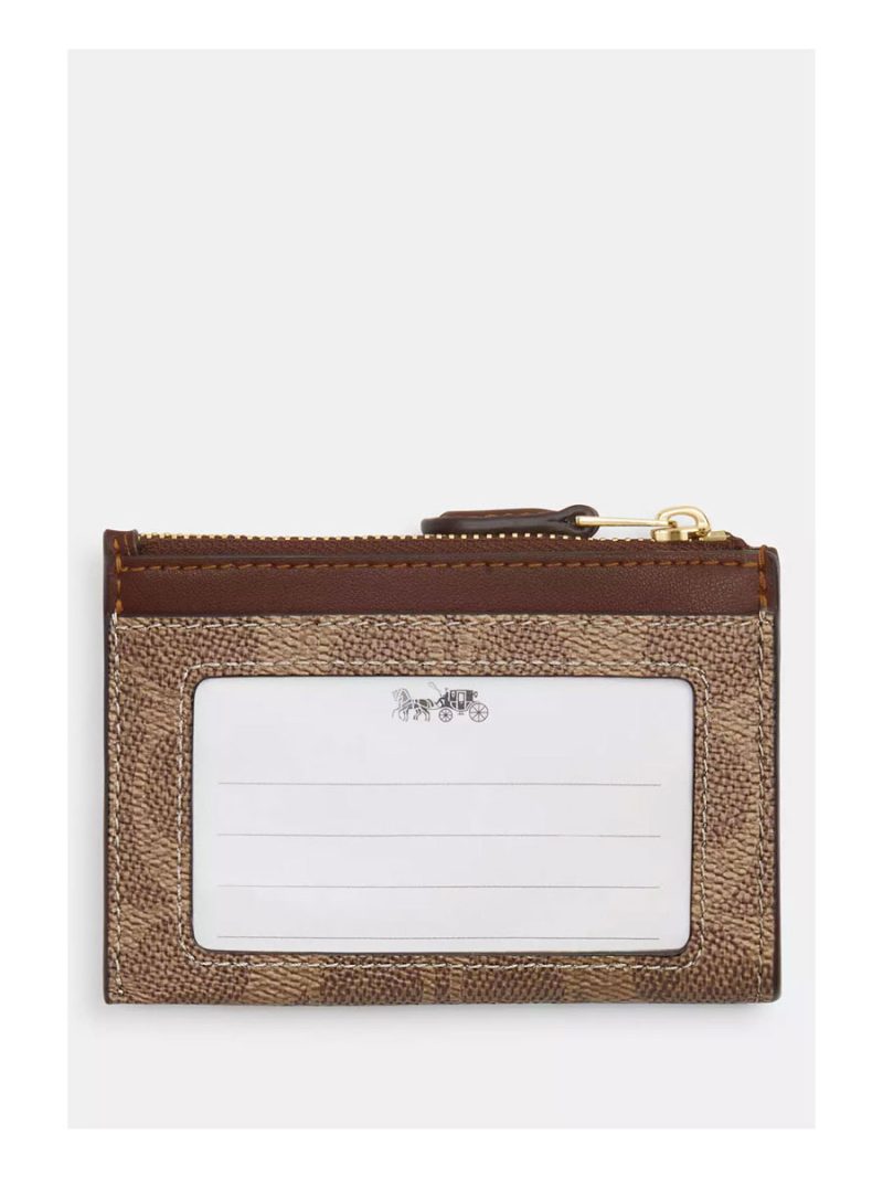 COACH Mini Skinny Id Case In Signature Canvas - Image 2