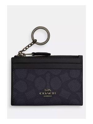 COACH Mini Skinny Id Case In Signature Canvas