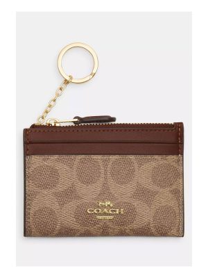 COACH Mini Skinny Id Case In Signature Canvas