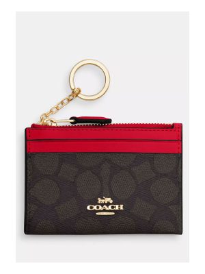 COACH Mini Skinny Id Case In Signature Canvas