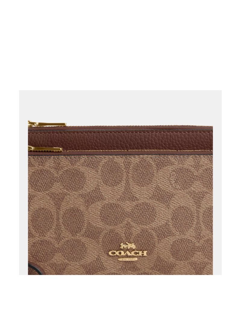 COACH Double Zip Wallet In Signature Canvas - Image 3