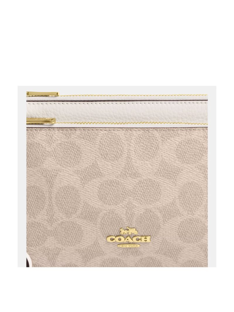 COACH Double Zip Wallet In Signature Canvas - Image 3