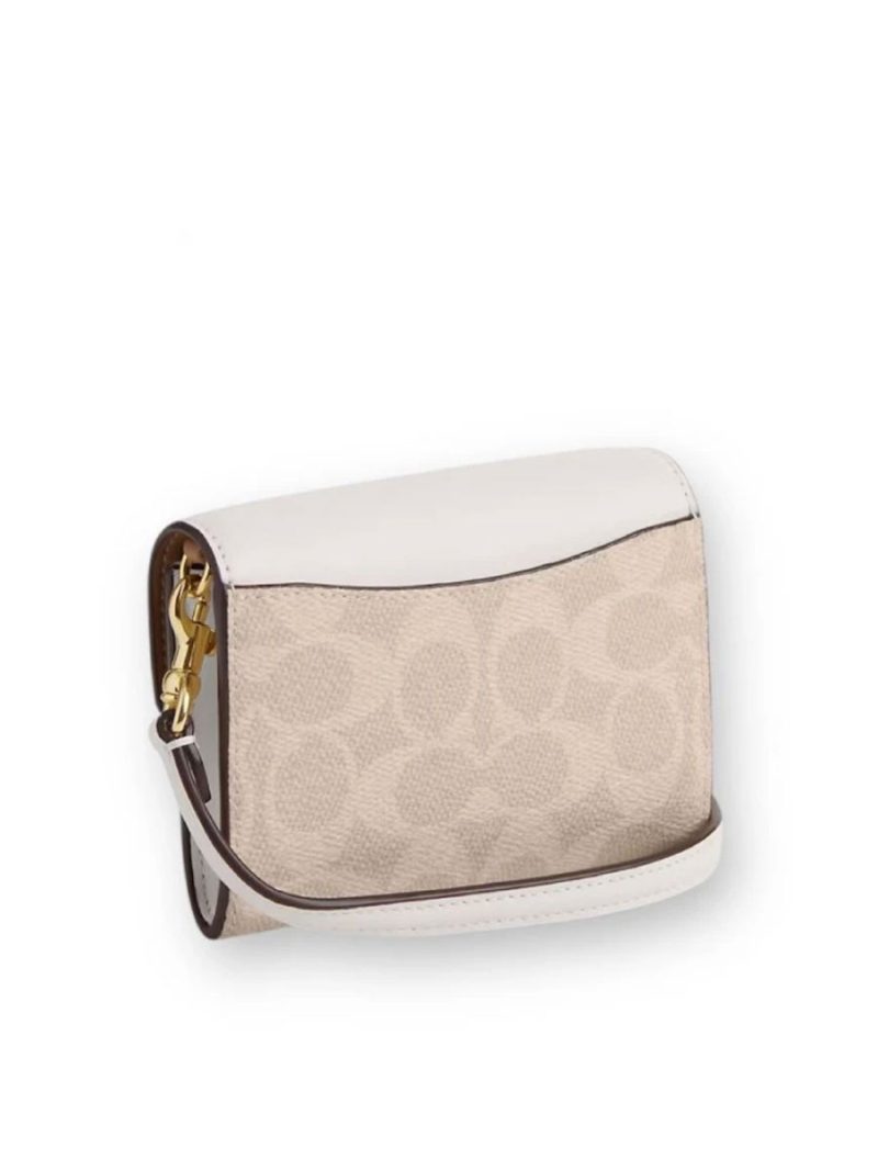 COACH Mini Envelope Wallet With Strap In Signature Canvas - Image 3