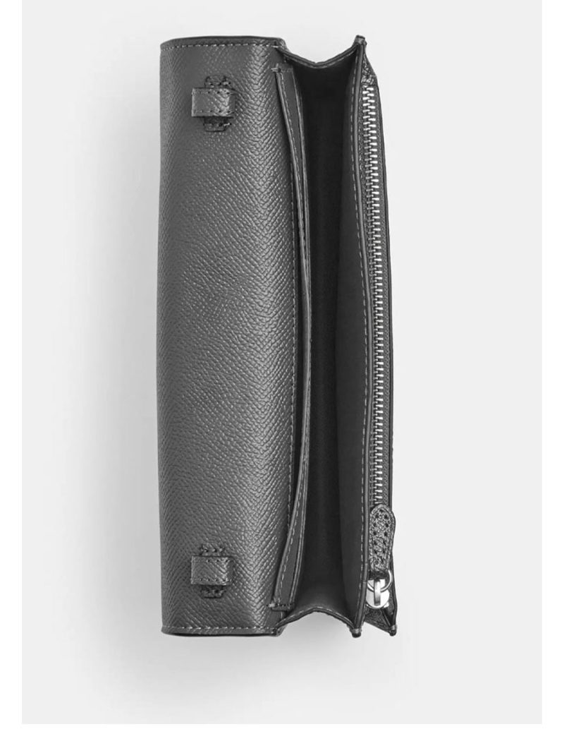 COACH Anna Foldover Clutch Crossbody Bag In Signature Canvas - Image 2