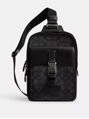 COACH Track Pack In Signature Canvas