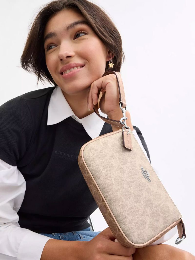 COACH Nolita 19 In Blocked Signature Canvas - Image 6