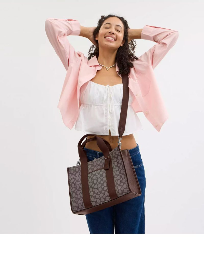 COACH Smith Tote Bag In Signature Jacquard - Image 5
