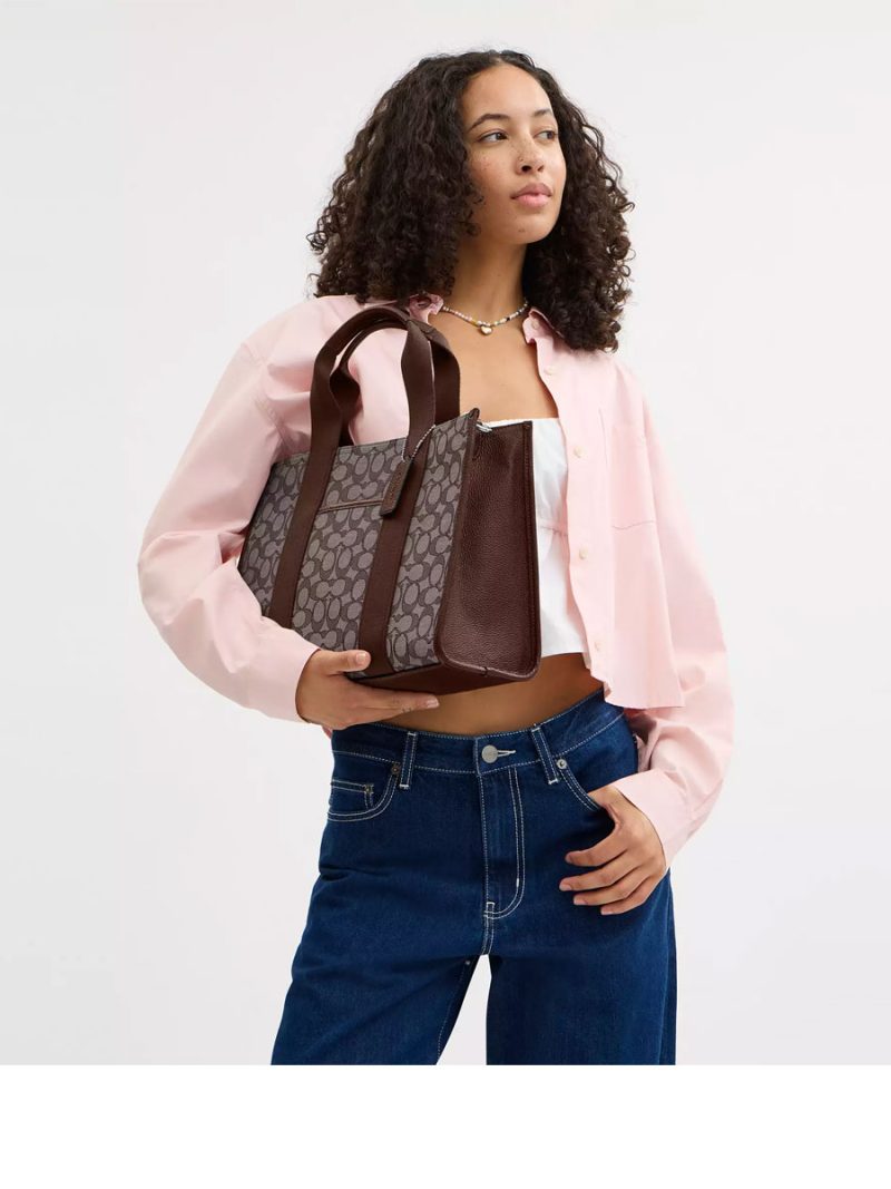 COACH Smith Tote Bag In Signature Jacquard - Image 4