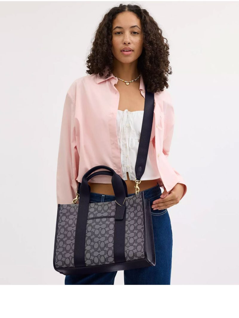 COACH Smith Tote Bag In Signature Jacquard - Image 5