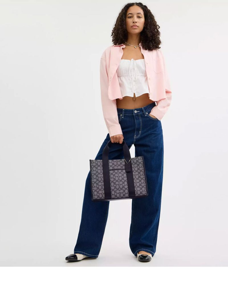 COACH Smith Tote Bag In Signature Jacquard - Image 4