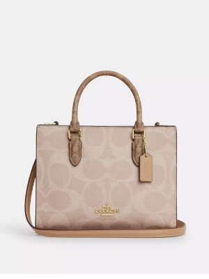 COACH Maggie Small Tote Bag In Blocked Signature Canvas