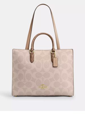 COACH Maggie Tote Bag In Blocked Signature Canvas