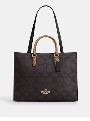 COACH Maggie Tote Bag In Blocked Signature Canvas