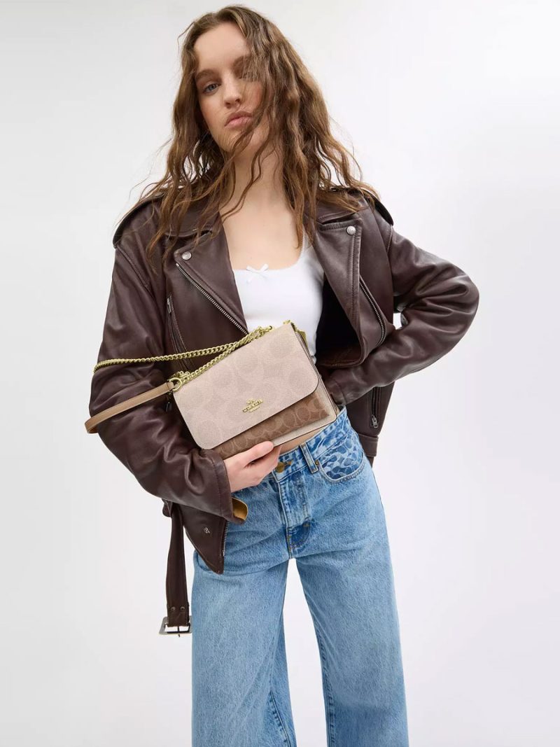 COACH Klare Crossbody Bag In Blocked Signature Canvas - Image 5