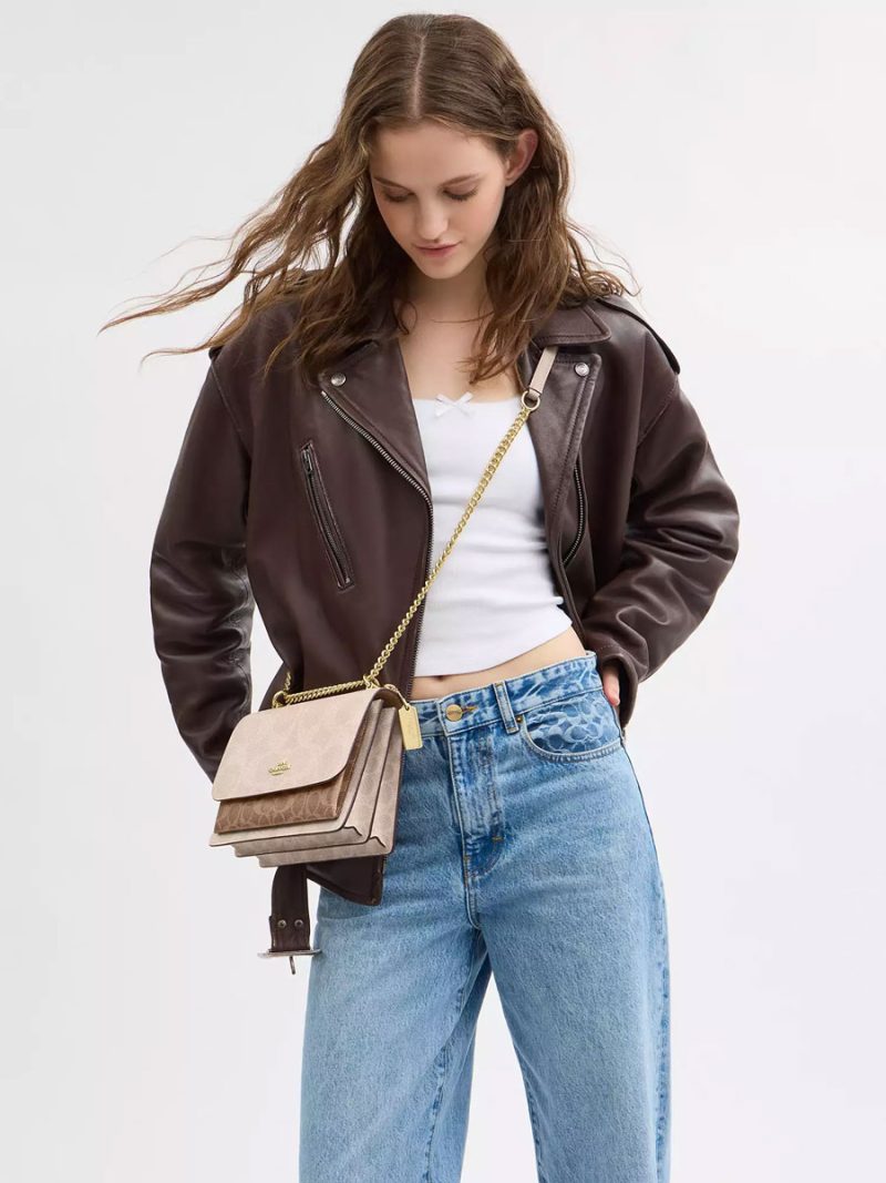 COACH Klare Crossbody Bag In Blocked Signature Canvas - Image 6