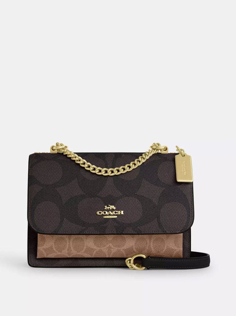 COACH Klare Crossbody Bag In Blocked Signature Canvas