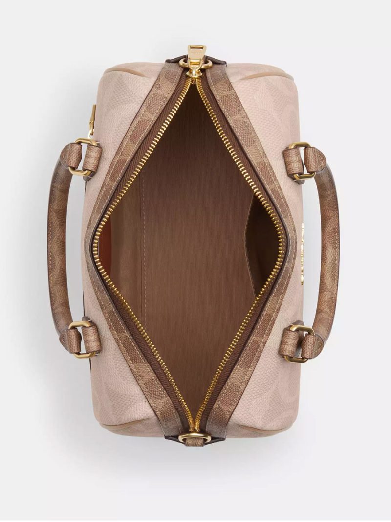 COACH Rowan Satchel Bag In Blocked Signature Canvas - Image 2