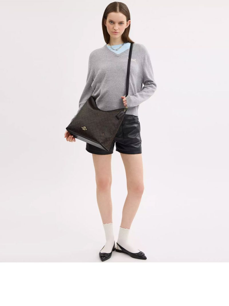 COACH Laurel Large Shoulder Bag In Signature Canvas - Image 6