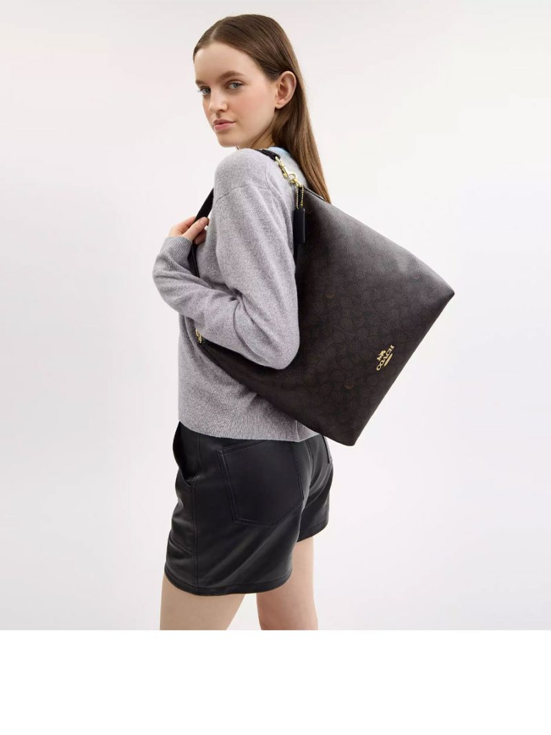 COACH Laurel Large Shoulder Bag In Signature Canvas - Image 5