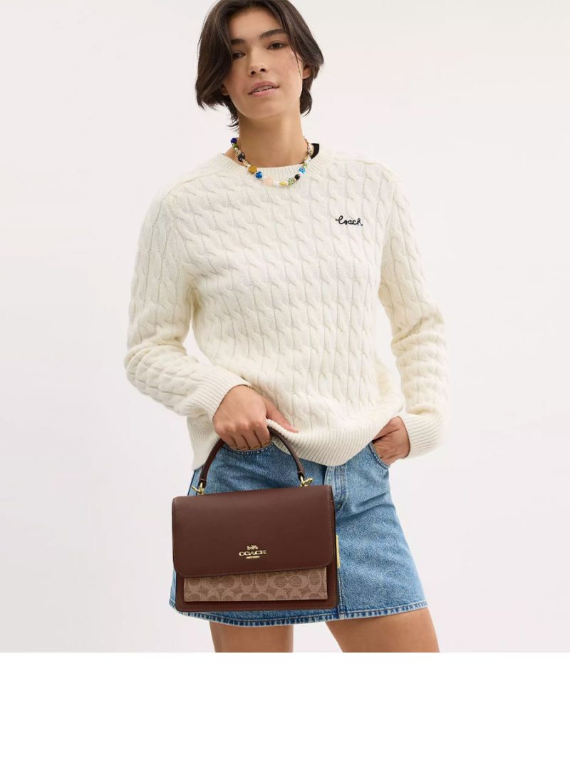 COACH Klare Top Handle Bag In Signature Canvas - Image 5