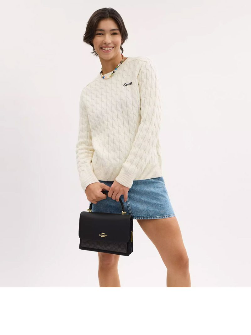 COACH Klare Top Handle Bag In Signature Canvas - Image 6