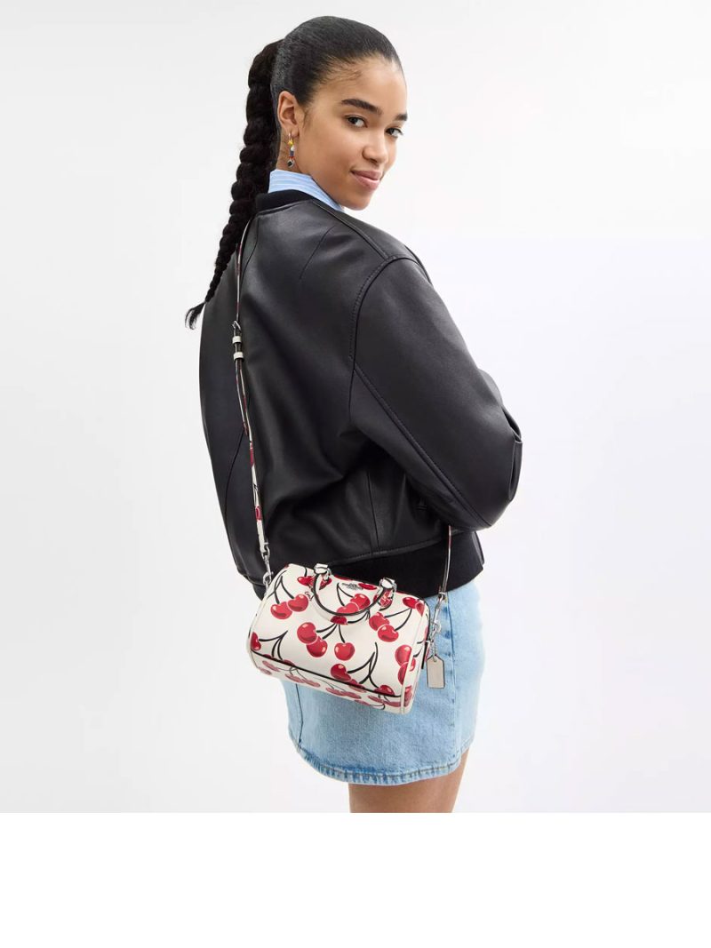 COACH Mini Rowan Crossbody Bag With Cherry Print (No Coach Tag) - Image 6