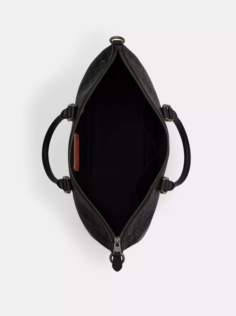 COACH Caleb Work Bag In Signature Canvas - Image 3